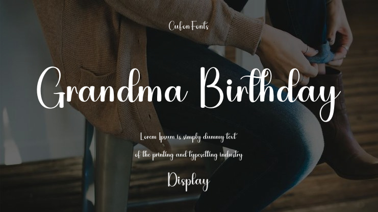 Grandma Birthday Font