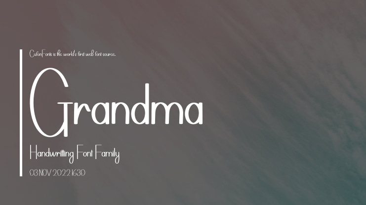 Grandma Handwritting Font