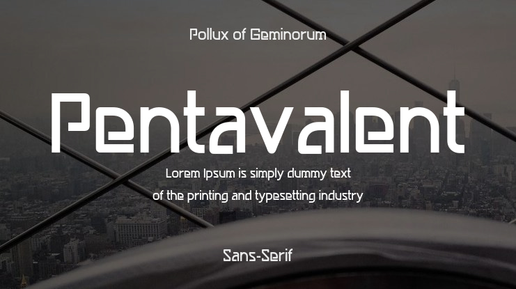 Pentavalent Font