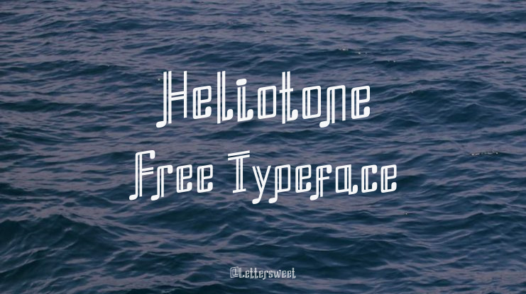 Heliotone Free Font
