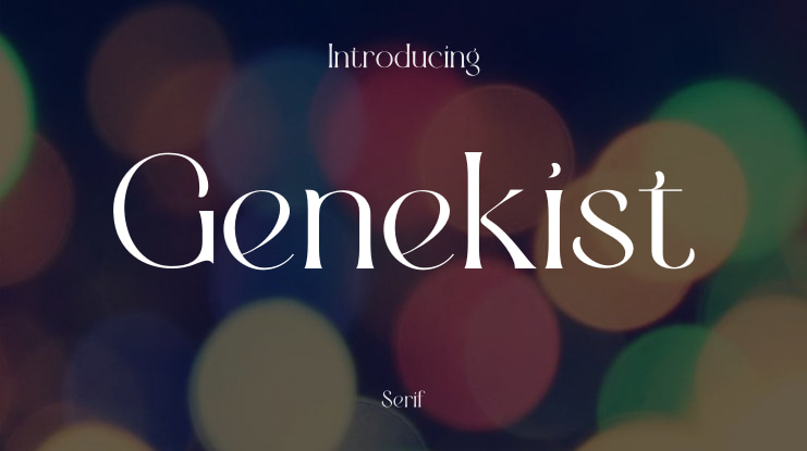 Genekist Font