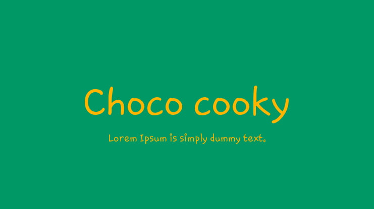Choco cooky Font