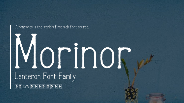 Morinor Lenteron Font