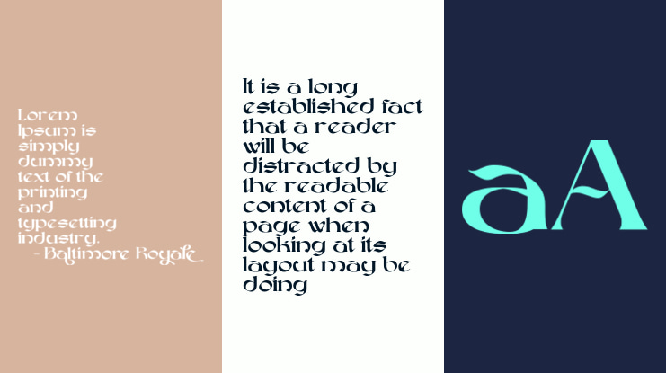 Baltimore Royale Font