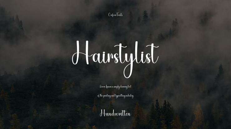 Hairstylist Font