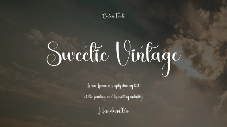 Sweetie Vintage Font