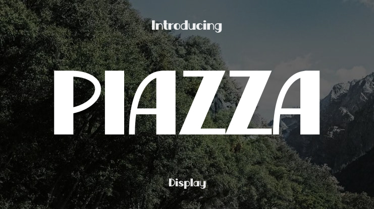 PIAZZA Font