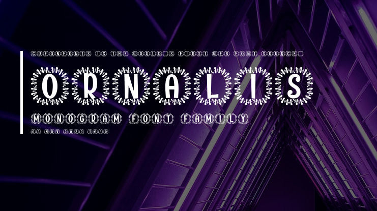 Ornalis Monogram Font