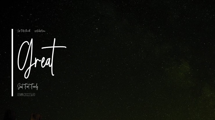Great Sweet Font