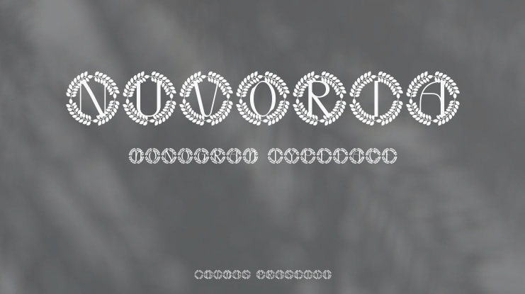 Nuvoria Monogram Font