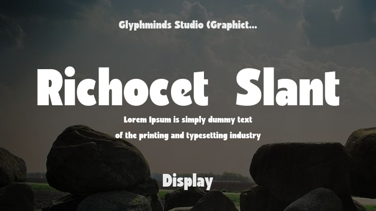 Richocet  Slant Font Family