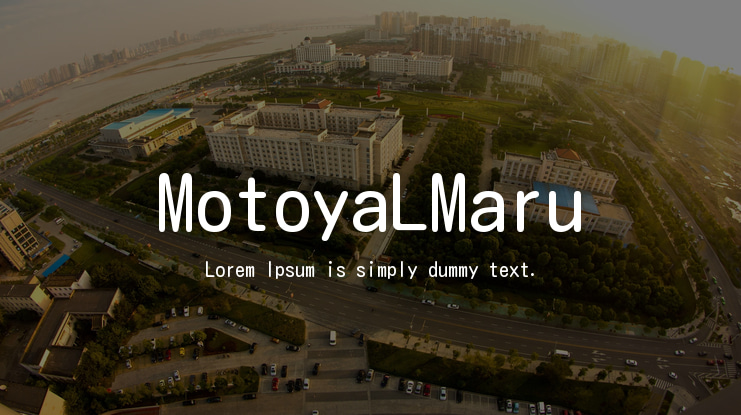 MotoyaLMaru Font
