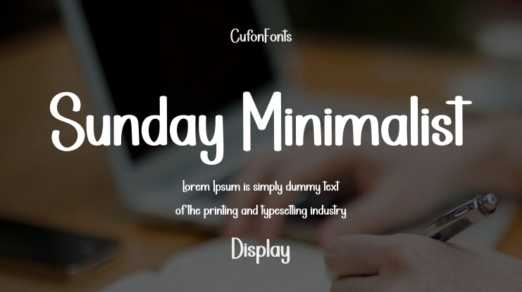 Sunday Minimalist Font
