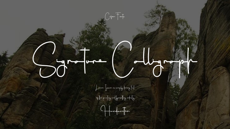Signature Calligraph Font