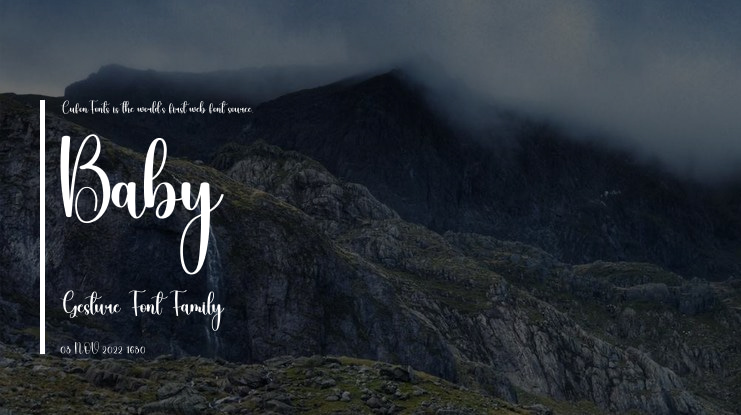 Baby Gesture Font