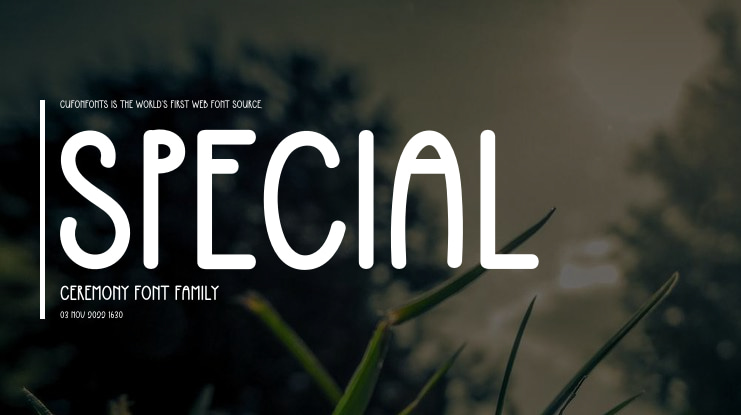 Special Ceremony Font