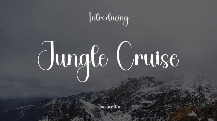 Jungle Cruise Font