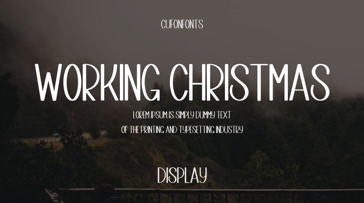 Working Christmas Font