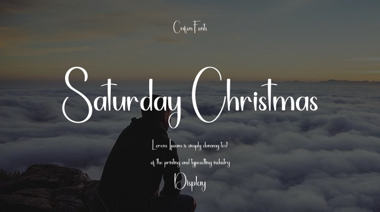 Saturday Christmas Font