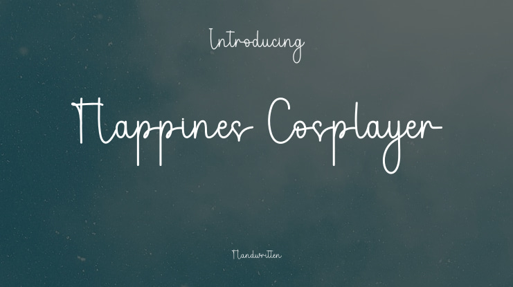 Happines Cosplayer Font