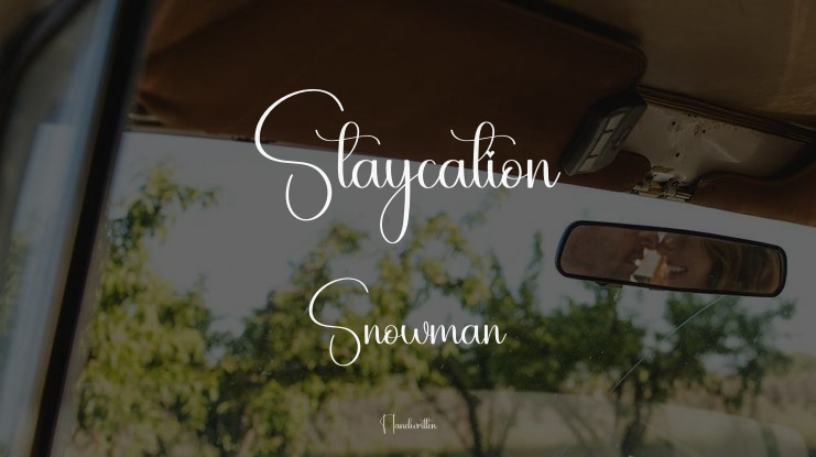 Staycation Snowman Font