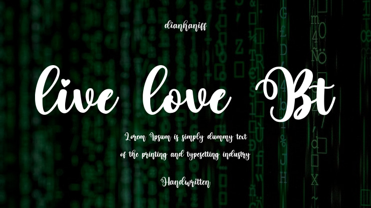 live love Bt Font