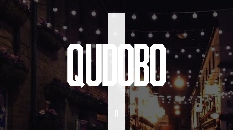 QUDOBO Font