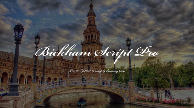 Bickham Script Pro Font Family