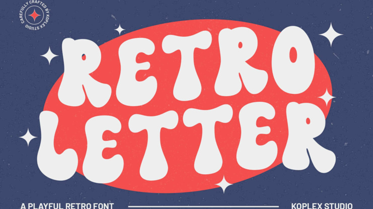 Retro Letter Font
