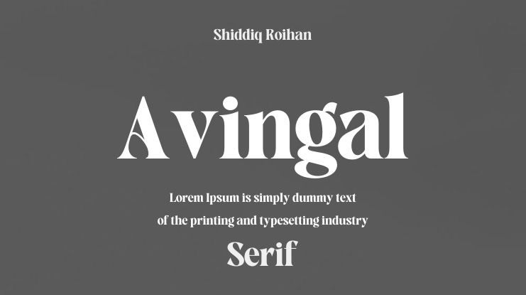 Avingal Font