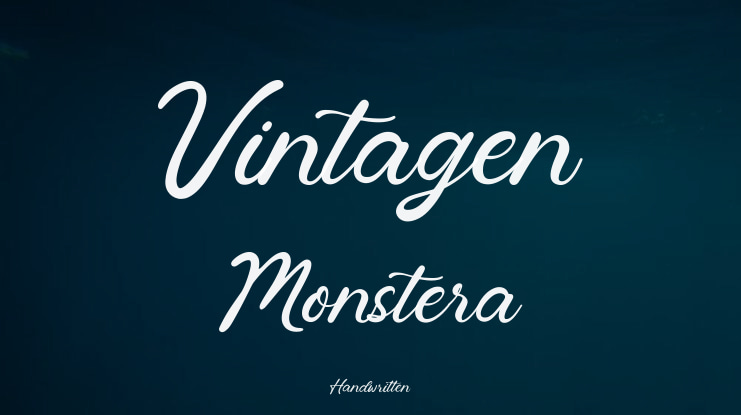 Vintagen Monstera Font