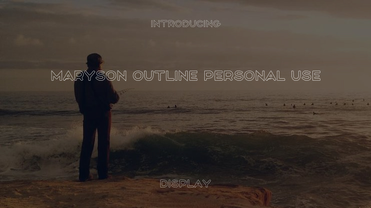 Maryson Outline PERSONAL USE Font Family