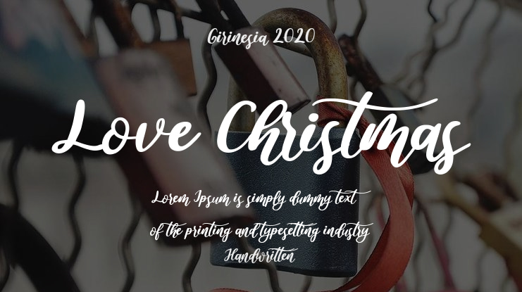 Love Christmas Font