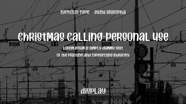 Christmas Calling-Personal Use Font