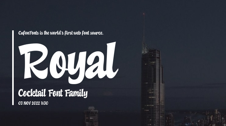 Royal Cocktail Font