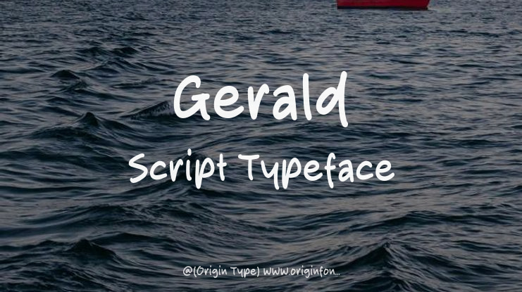 Gerald Script Font