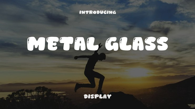 Metal Glass Font