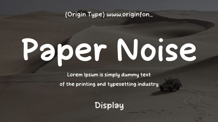 Paper Noise Font