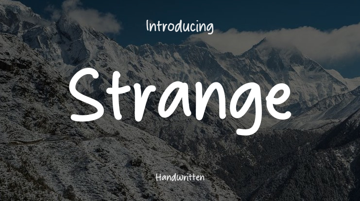 Strange Font