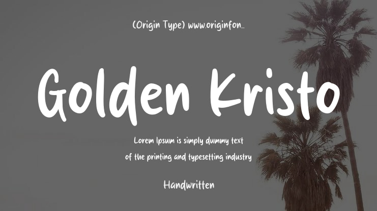 Golden Kristo Font