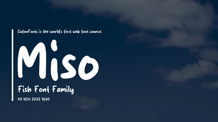 Miso Fish Font
