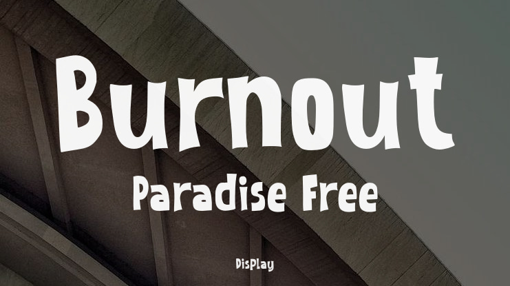 Burnout Paradise Free Font
