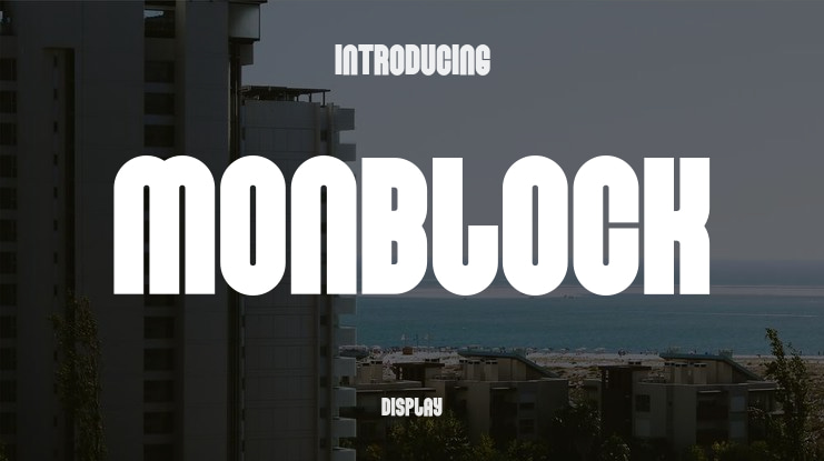 Monblock Font