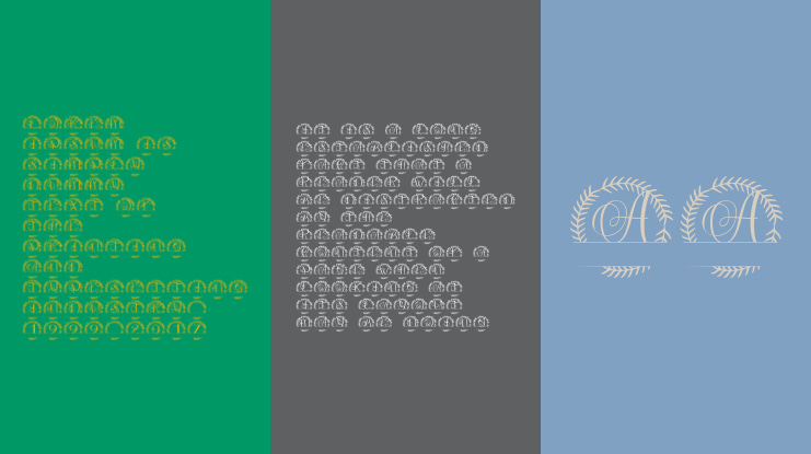 Rosaver Split Monogram Font