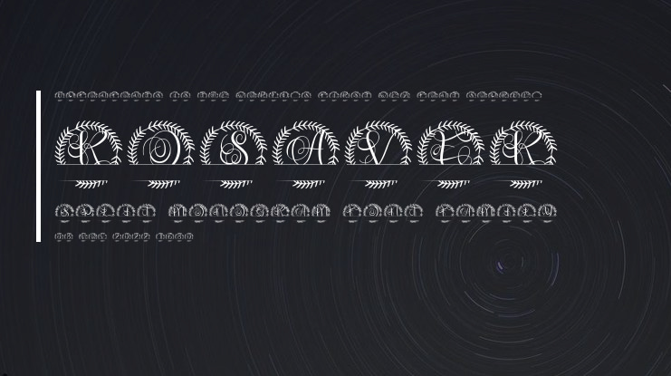 Rosaver Split Monogram Font