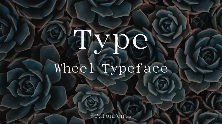 Type Wheel Font
