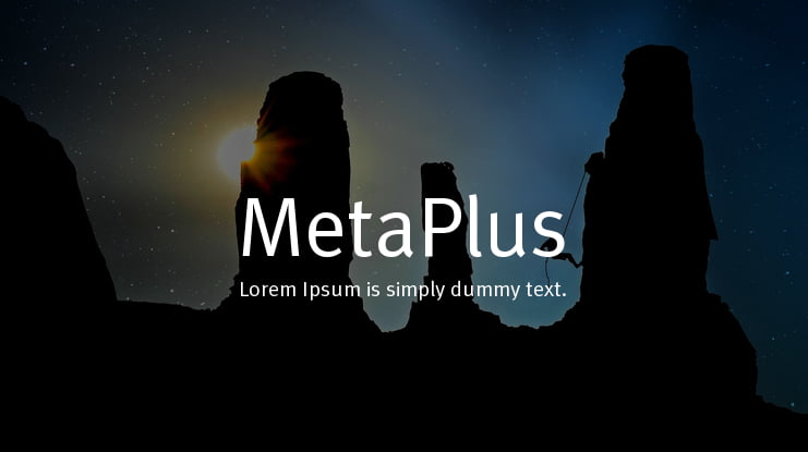 MetaPlus Font Family
