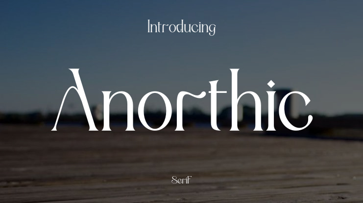 Anorthic Font