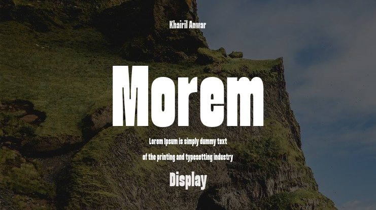 Morem Font Family