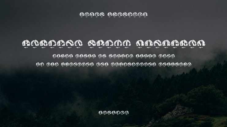 Barlena Split Monogram Font